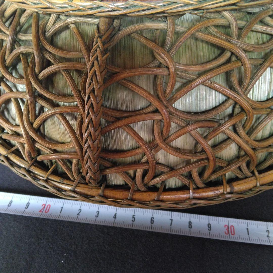 炭斗　栗田元竺　七宝編　玄々斎好