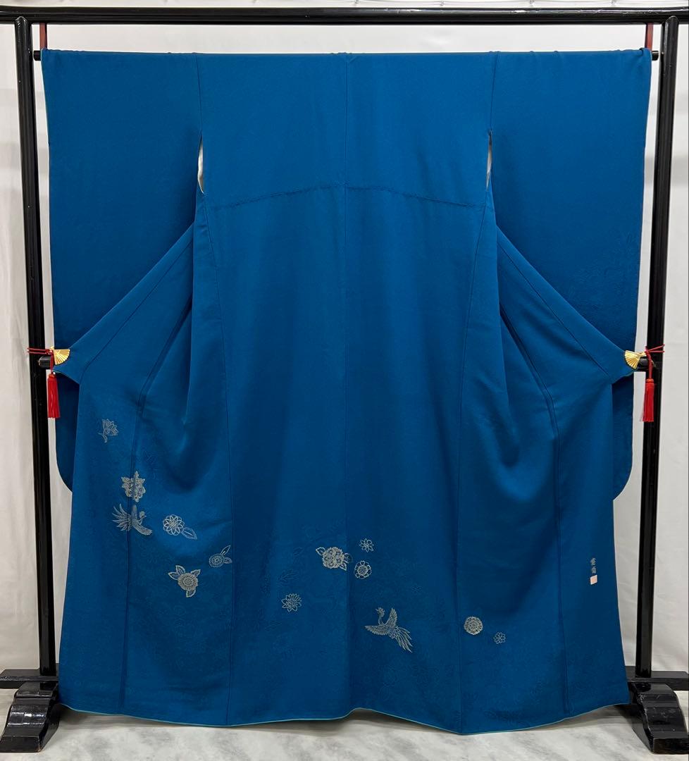 振り袖　フルセット　別誂長襦袢　高級寿光織　寛斎　落款　無地　パーティー　599