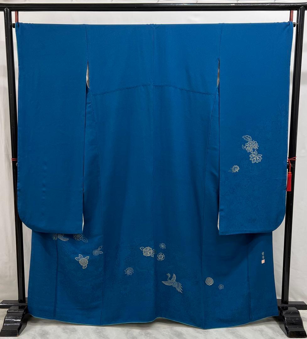 振り袖　フルセット　別誂長襦袢　高級寿光織　寛斎　落款　無地　パーティー　599