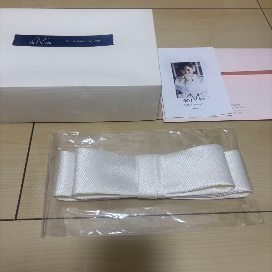 【正規品】【1stオーナー】エマリーエ リボンボンネMサイズ 【美品】