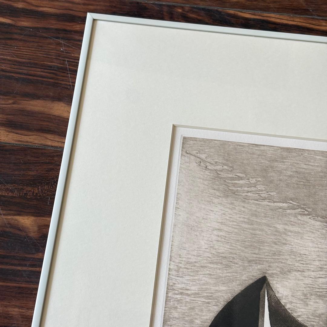 銅版画 Tomono 3/15 額装 ロンシャンの礼拝堂 絵画 C