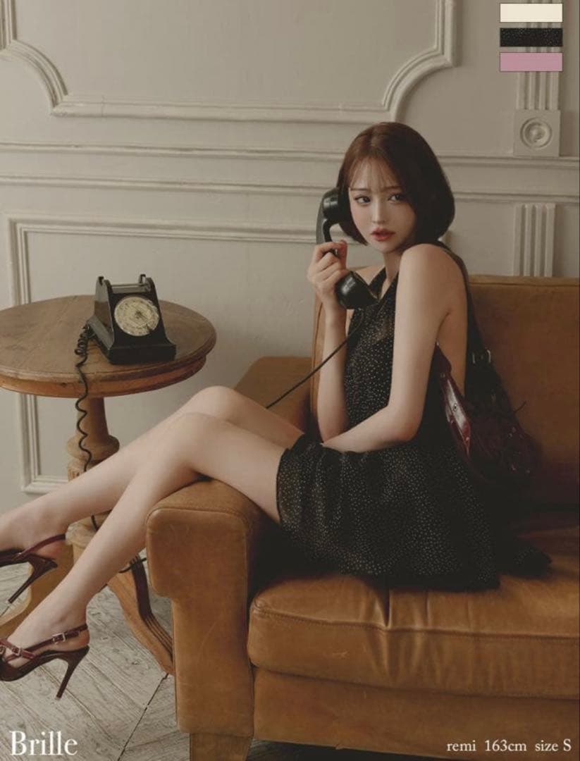 【ブリエ】brille れみれみちゃんドレス　ローブドフルール　Sサイズブラック