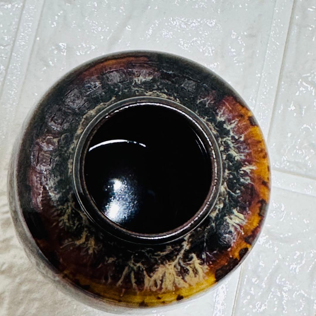 京焼 桶谷定一 肩衝 茶入 茶道具 陶器製茶入れ 木箱付き