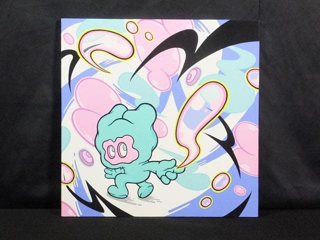 現代アート Aaaaaaaa（アー）直筆サイン『作品』12号スクエア 1127A