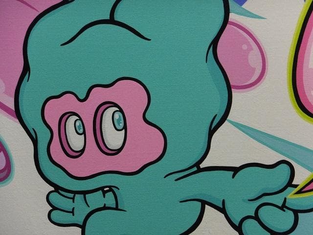 現代アート Aaaaaaaa（アー）直筆サイン『作品』12号スクエア 1127A