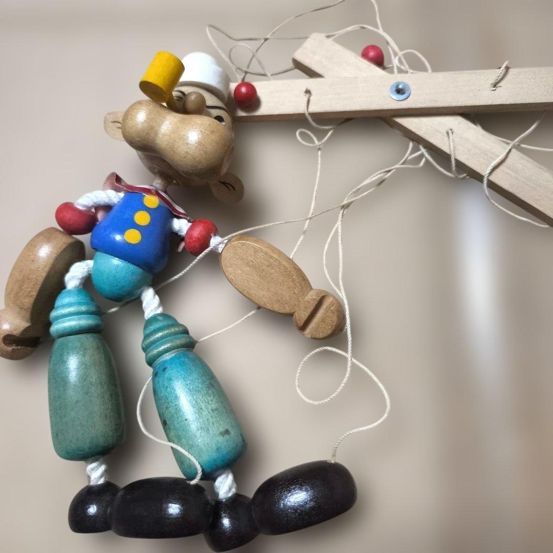 激レア！ビンテージ ポパイ 操り人形 箱付き アンティーク