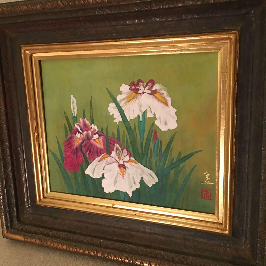 日本画肉筆画　直筆　秀峰作品