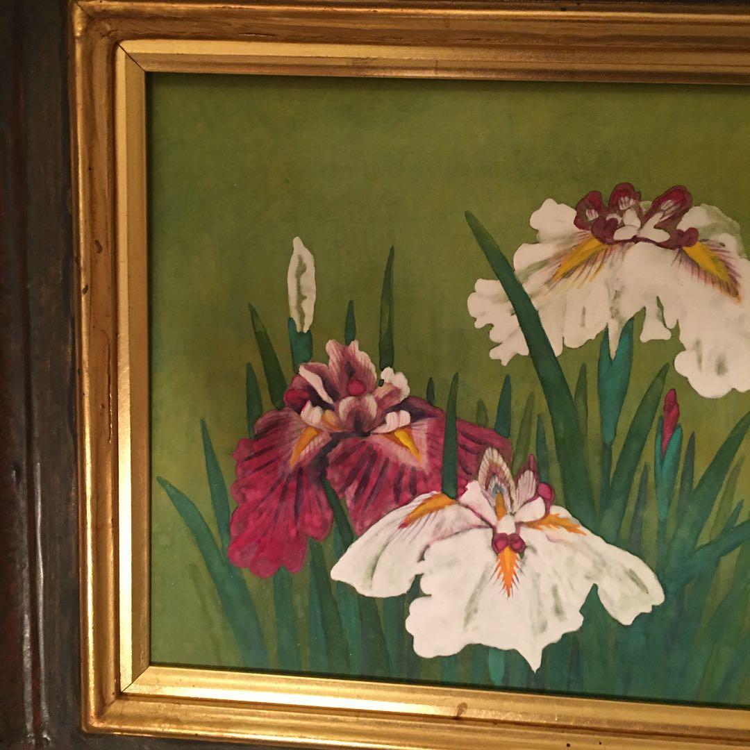 日本画肉筆画　直筆　秀峰作品