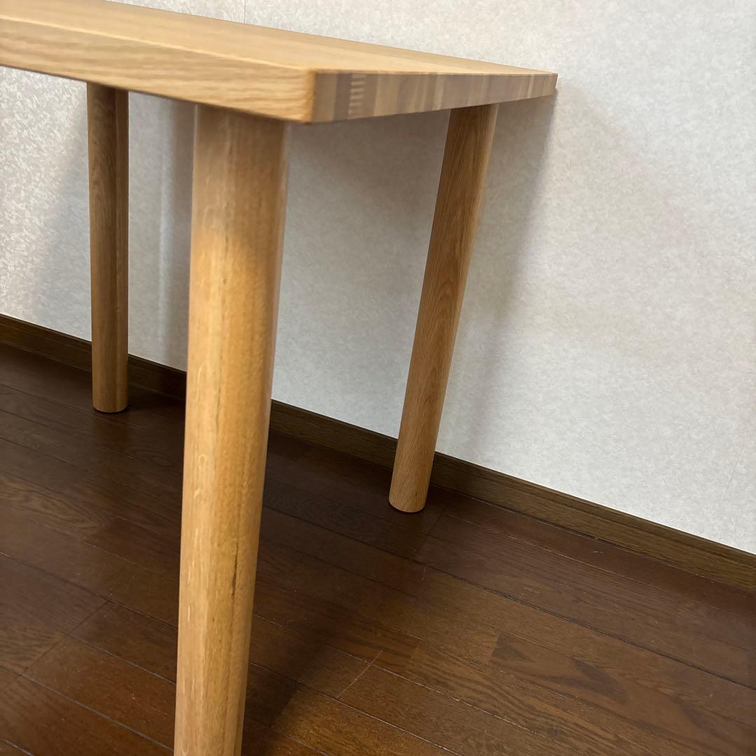 【美品】無印良品 板と脚でできた木製テーブル 正方形 テーブル
