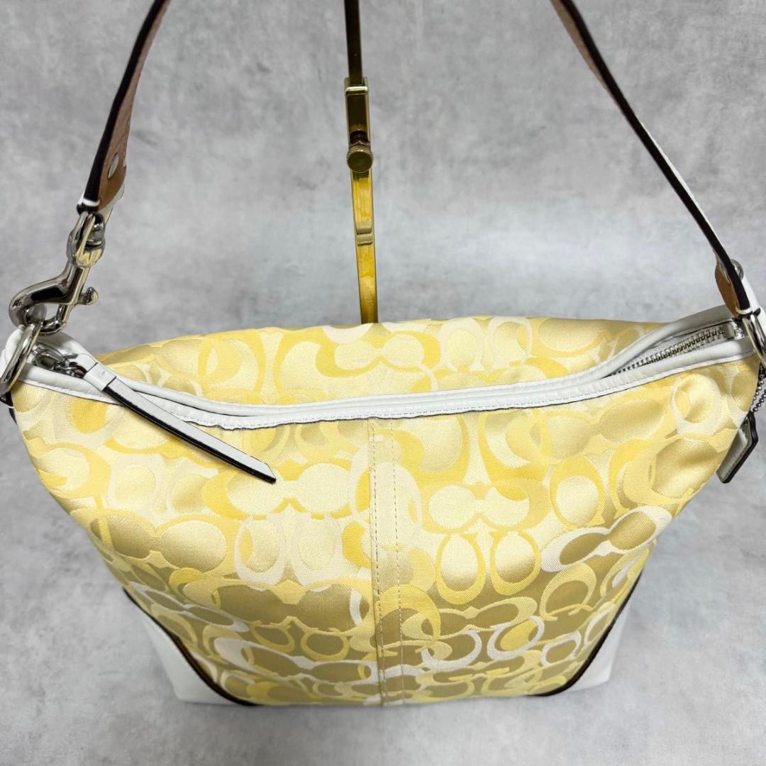 バッグ Rare COACH Yellow Signature One Shoulder