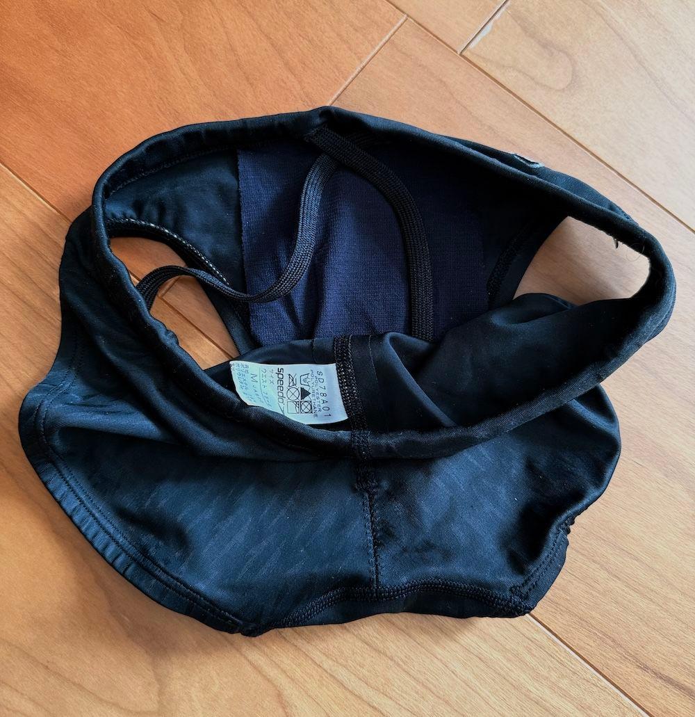 【美品】speedo　アクアブレードΣ　 ブラック　 M　光沢　ウロコ　競パン