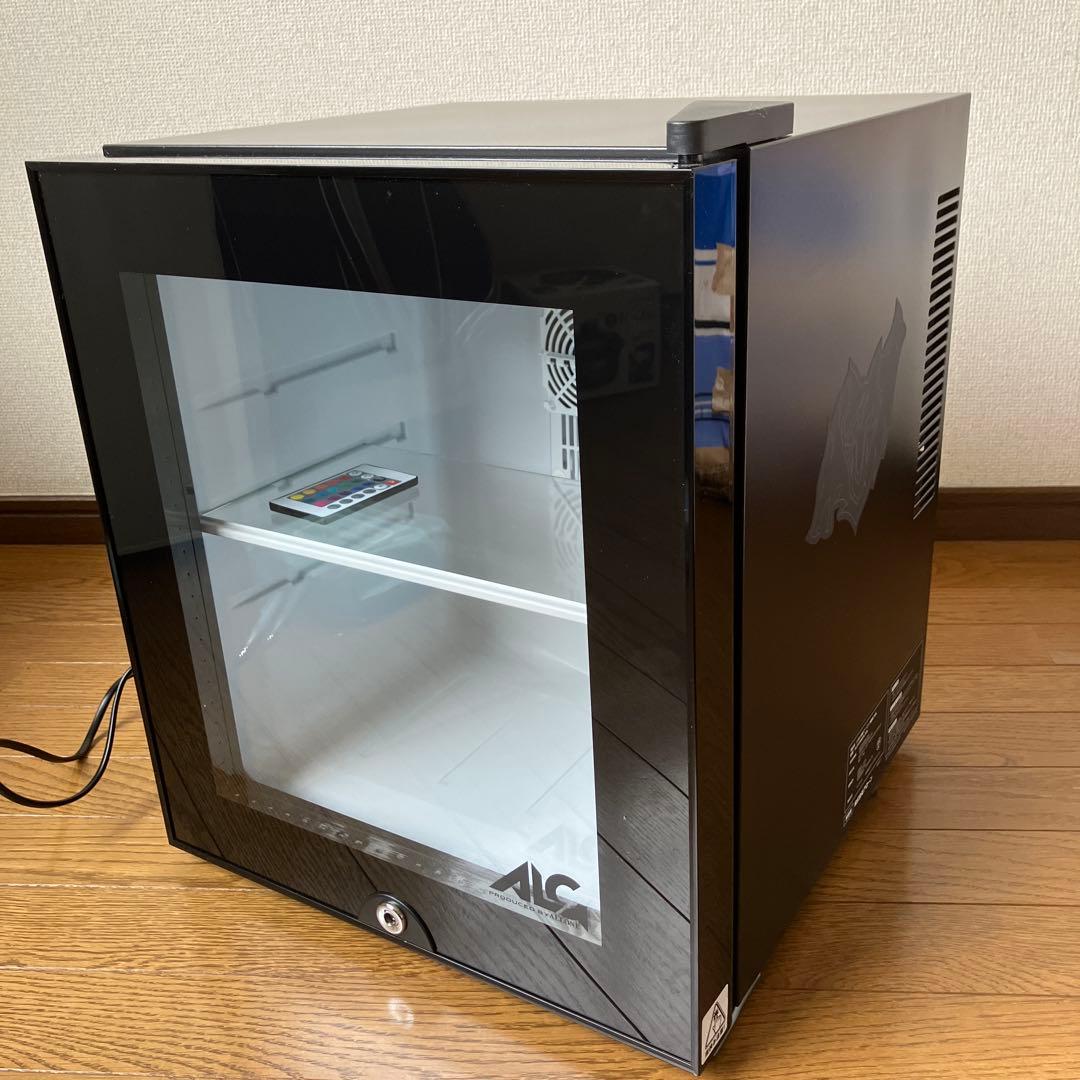 【未使用品】【リモコン付】LED内蔵ミニゲーミング冷蔵庫ALG-GMMFL30L