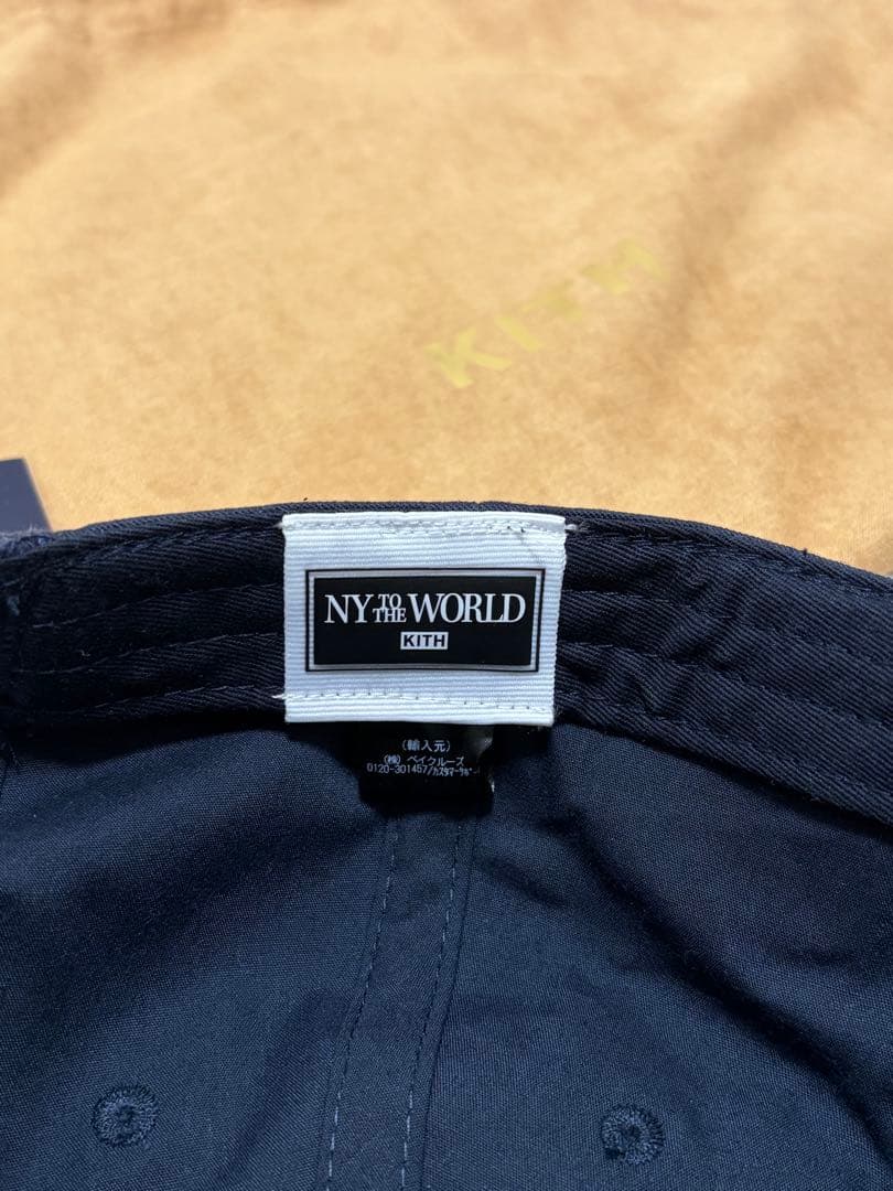KITH ネイビー キャップ NEW YORK to the WORLD