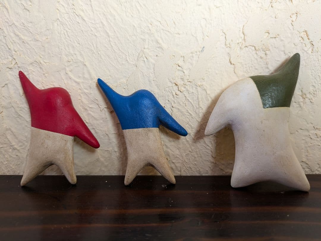 恩塚正二　オブジェ　3コ