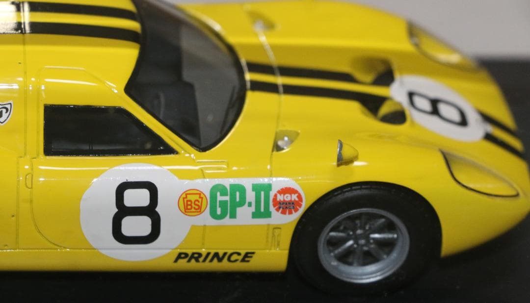 インターアライド製1/24プリンスＲ３８０黄１９６６日本ＧＰ生沢徹　 レジン製