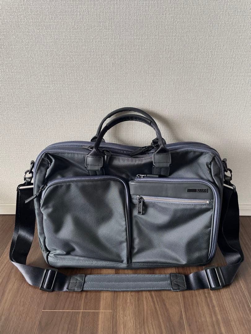 ゼロハリバートン　グレー ナイロン ビジネスバッグ