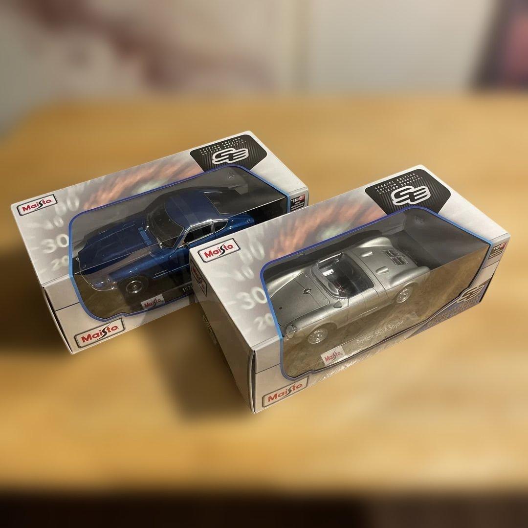ミニカー Maisto Porsche 550 ASpyder & Datsun 240Z