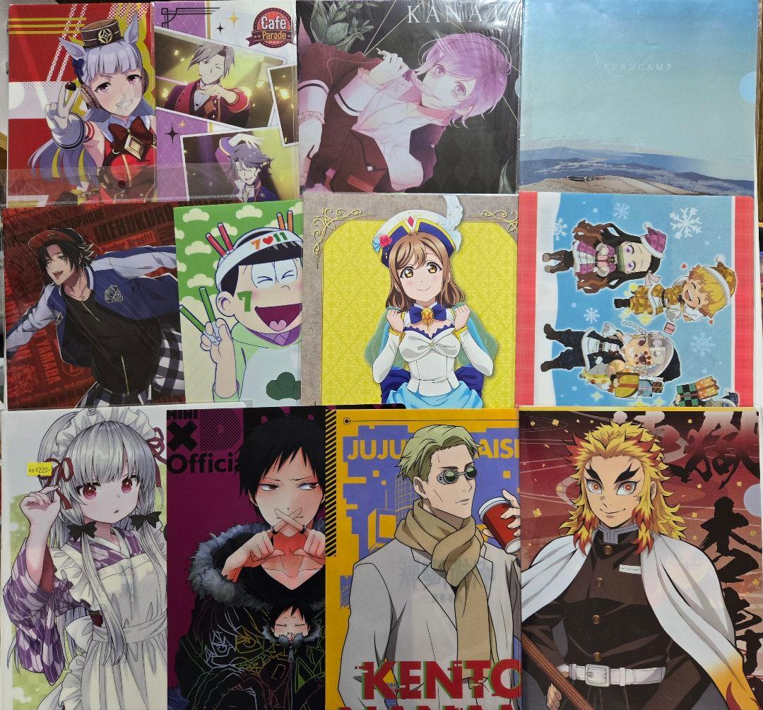 アニメグッズ A4クリアファイル まとめ売り ２００枚以上
