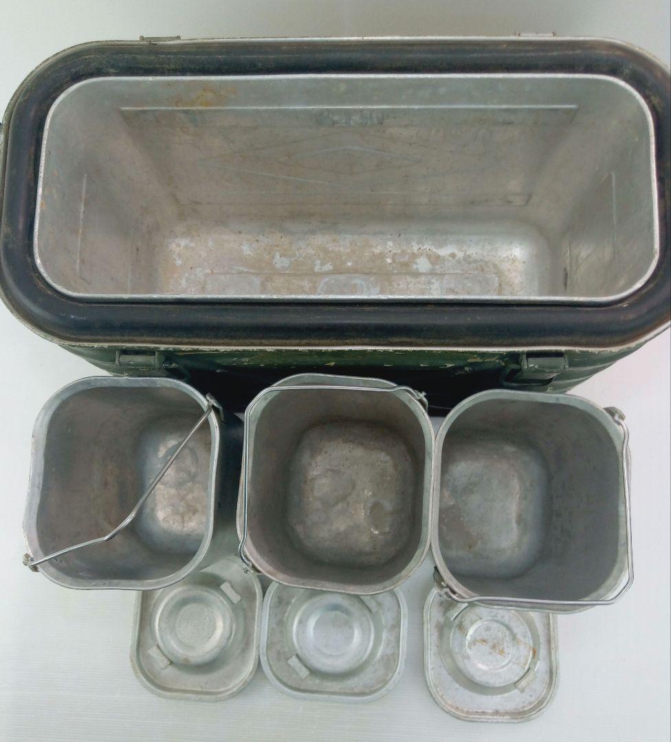 【1962年】US製 ミリタリーコンテナ オリーブドラブ　フードコンテナ*AE6