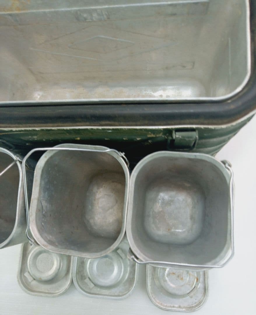 【1962年】US製 ミリタリーコンテナ オリーブドラブ　フードコンテナ*AE6