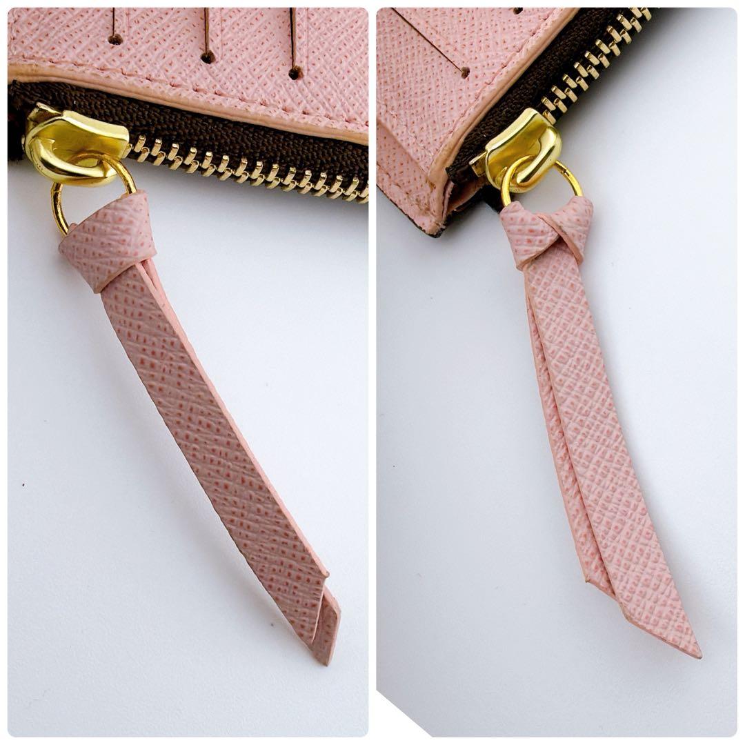 【美品】ルイヴィトン モノグラム ヴィクトリーヌ ローズバレリーヌ 三つ折り財布