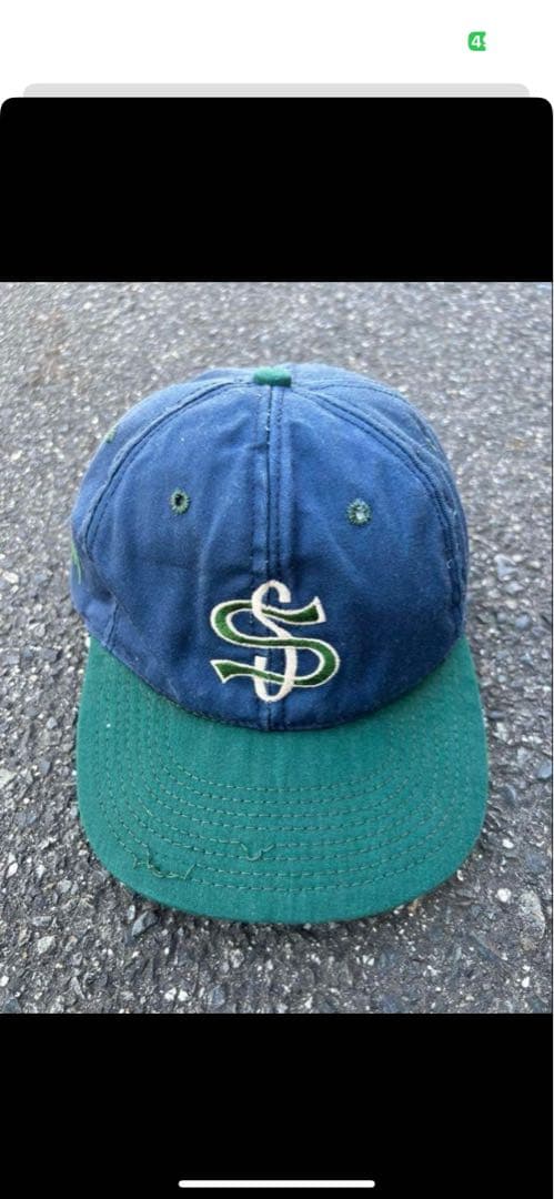 。*様 90's USA製　ステューシー　STUSSY 6パネル 2トーンキャ