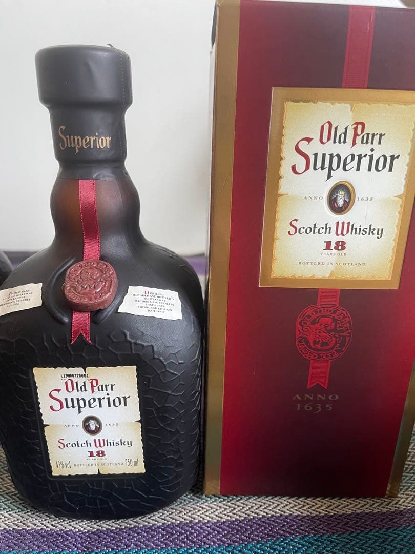 オールドパー パー スーペリ18年 オールドパー スーペリウイスキー ２本セット