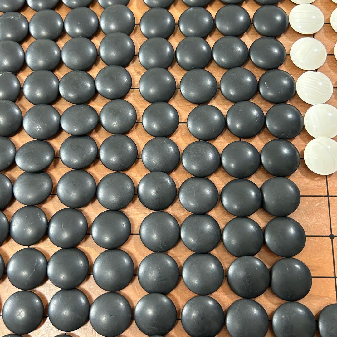 囲碁 碁石 碁盤セット 蛤碁石 31号　白179 黒179