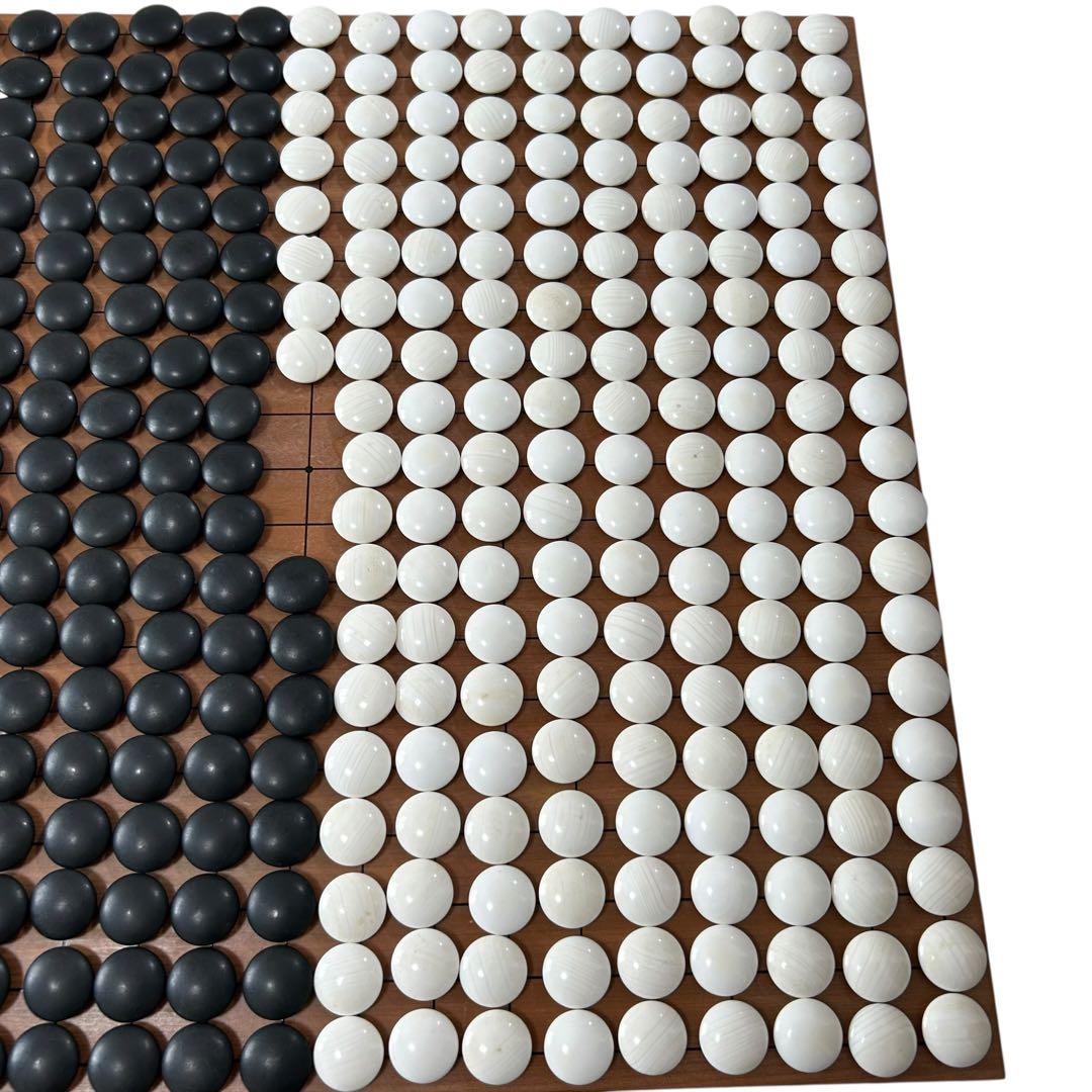 囲碁 碁石 碁盤セット 蛤碁石 31号　白179 黒179