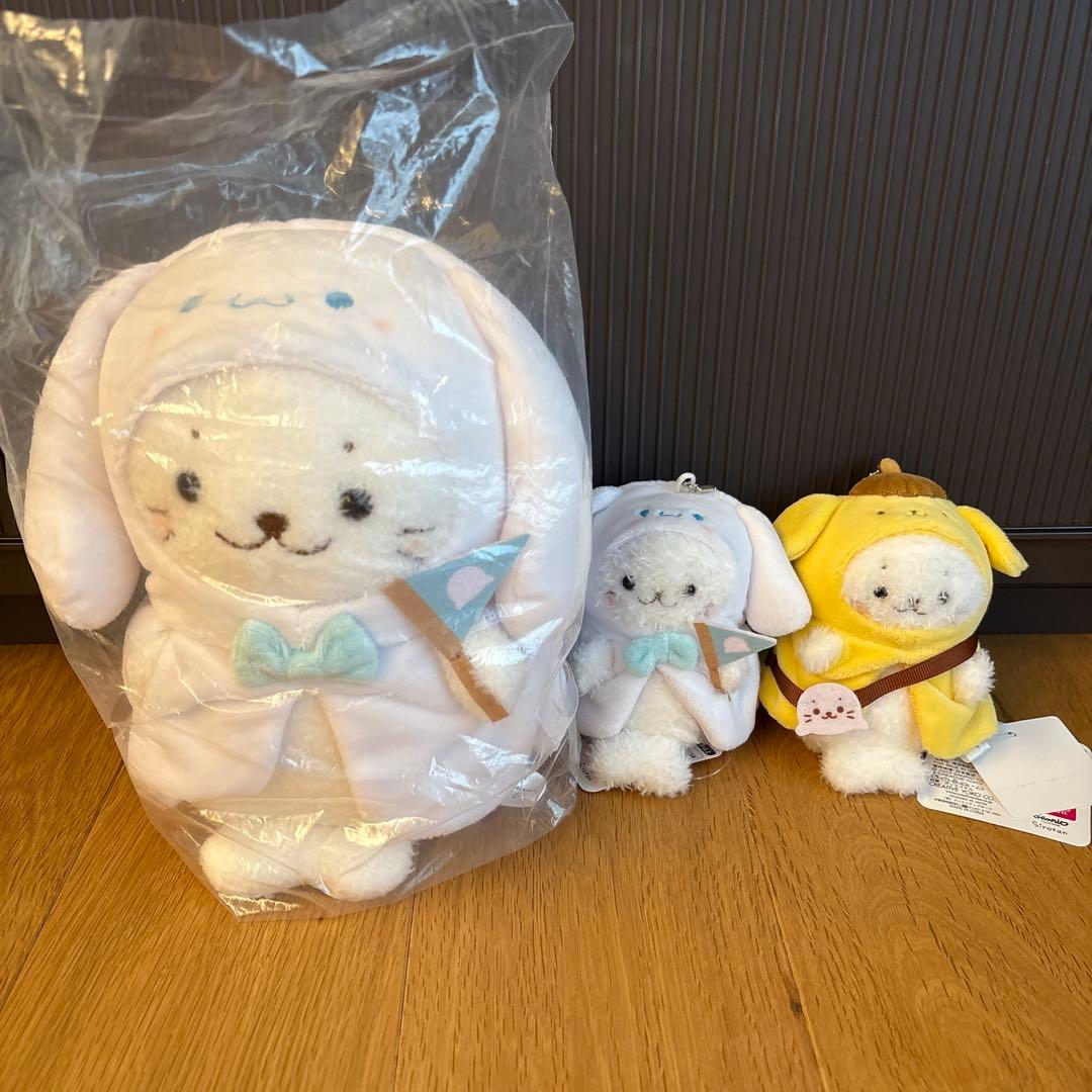 しろたん ぬいぐるみ まとめ売り 不二屋 シナモン サンリオ くじ コンビニ