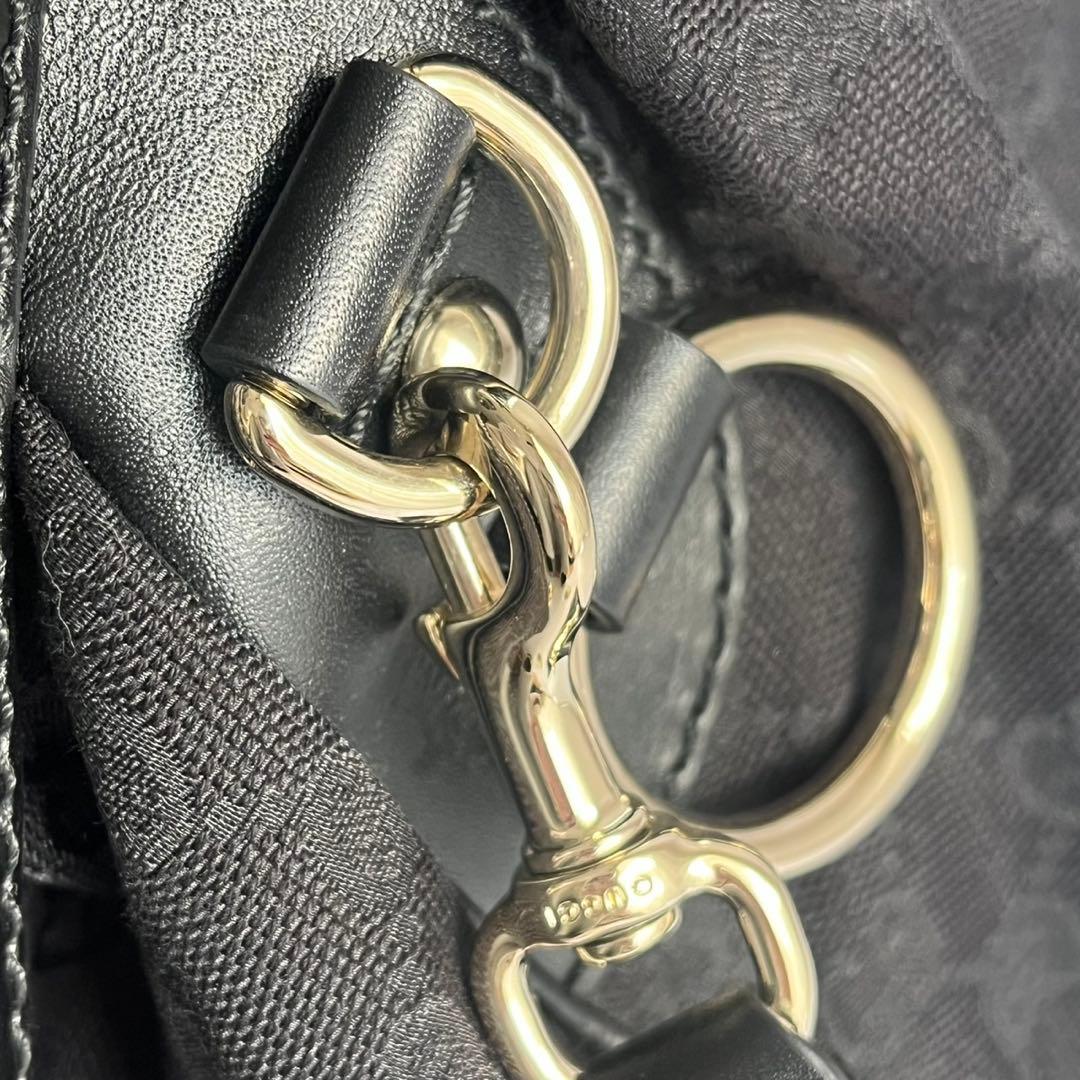 未使用保管品✨　GUCCI スーキー　ショルダーバッグ　GGキャンバス　黒
