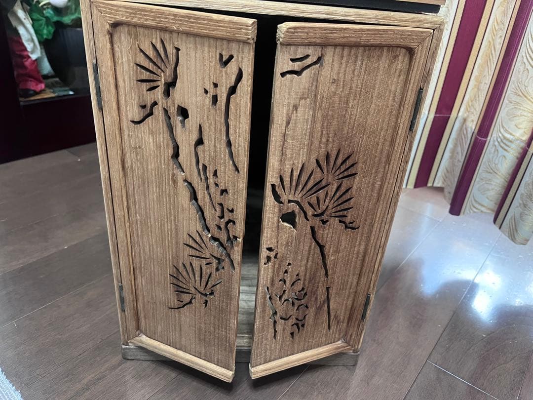 木製彫刻入り鳥かご3個セット