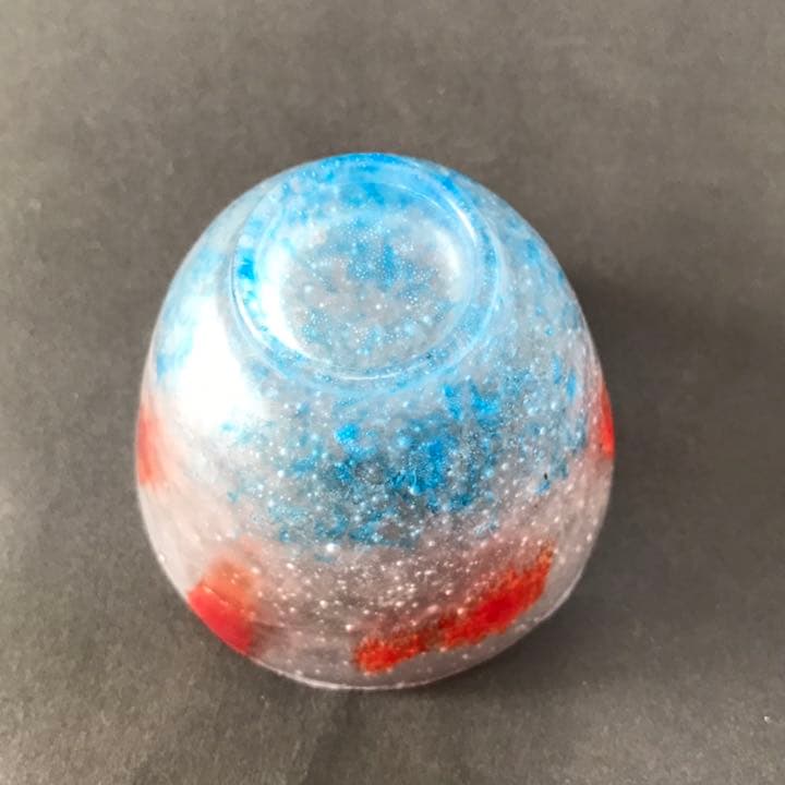 【値下げ】パート・ド・ヴェール　ガラスぐい呑　金魚揺蕩う器　佐伯泰典作