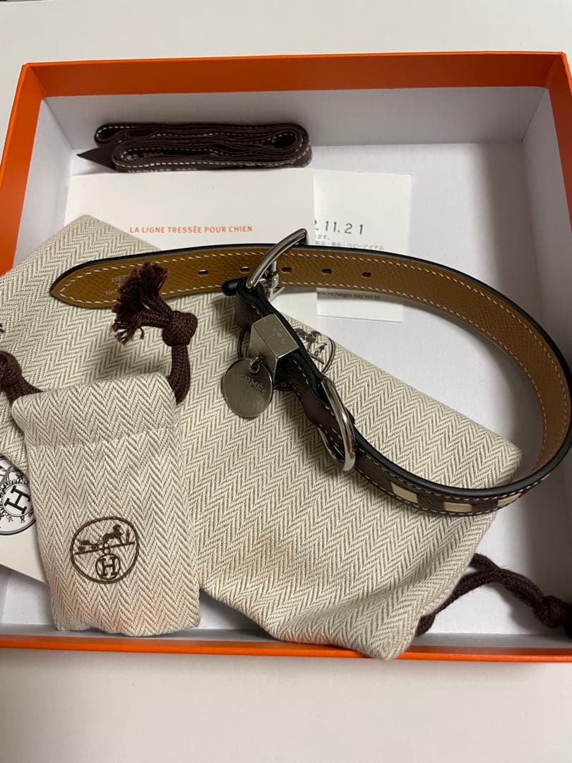 HERMES 犬用首輪 S トレス エルメス 未使用
