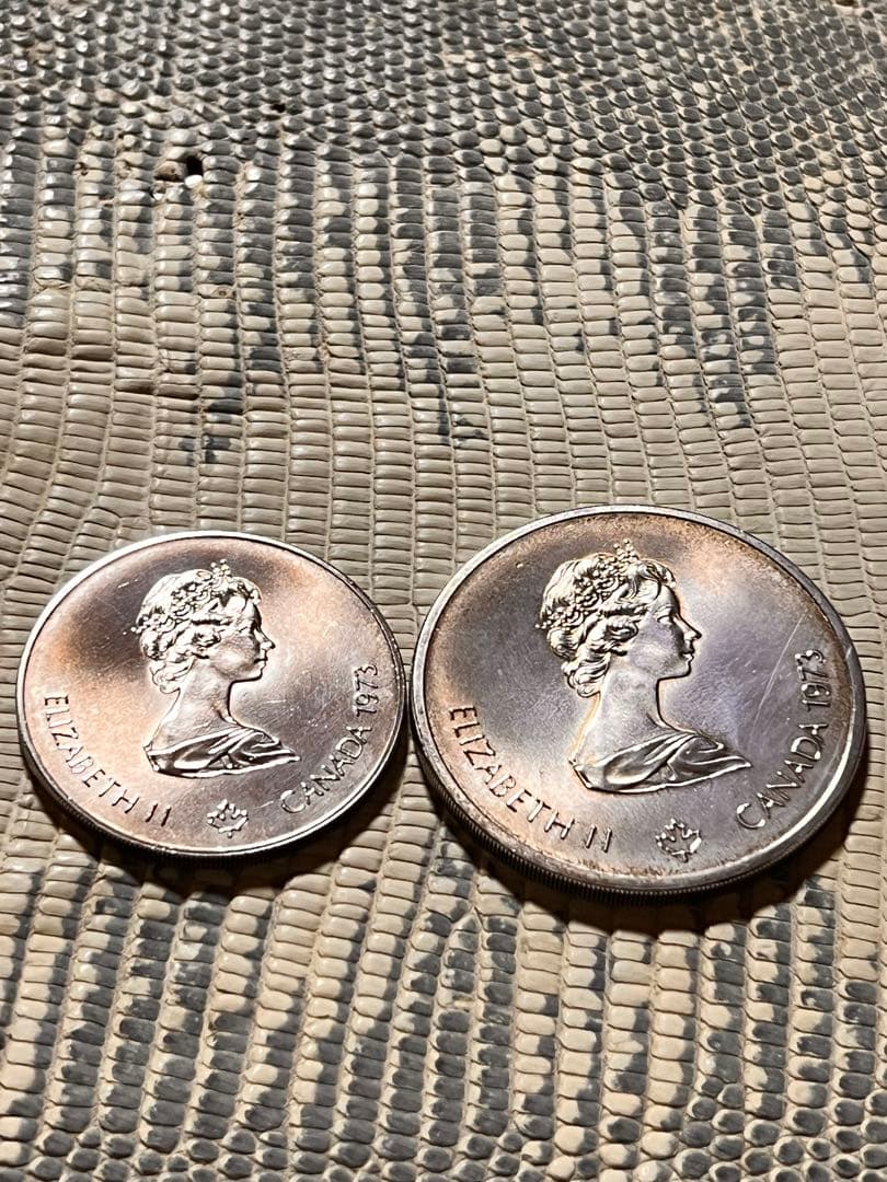 エリザベス II 記念硬貨 《 カナダ 1973 ・ モントリオール 》 銀貨