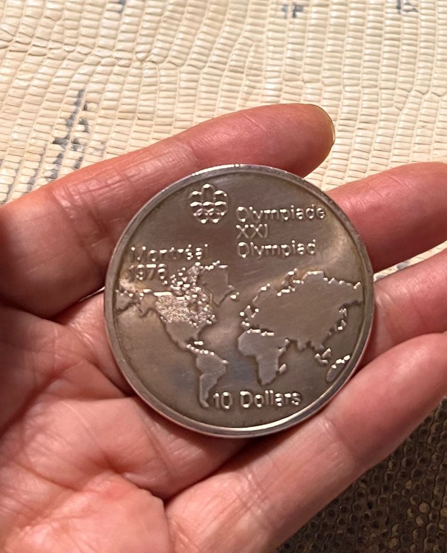 エリザベス II 記念硬貨 《 カナダ 1973 ・ モントリオール 》 銀貨