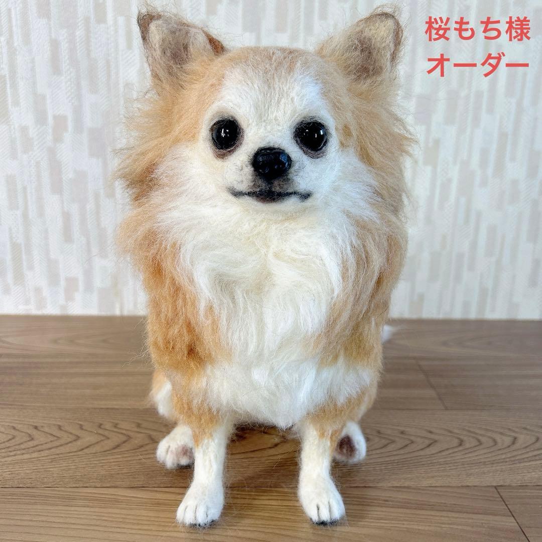 桜もち様　オーダー専用　羊毛フェルト　犬　チワワ