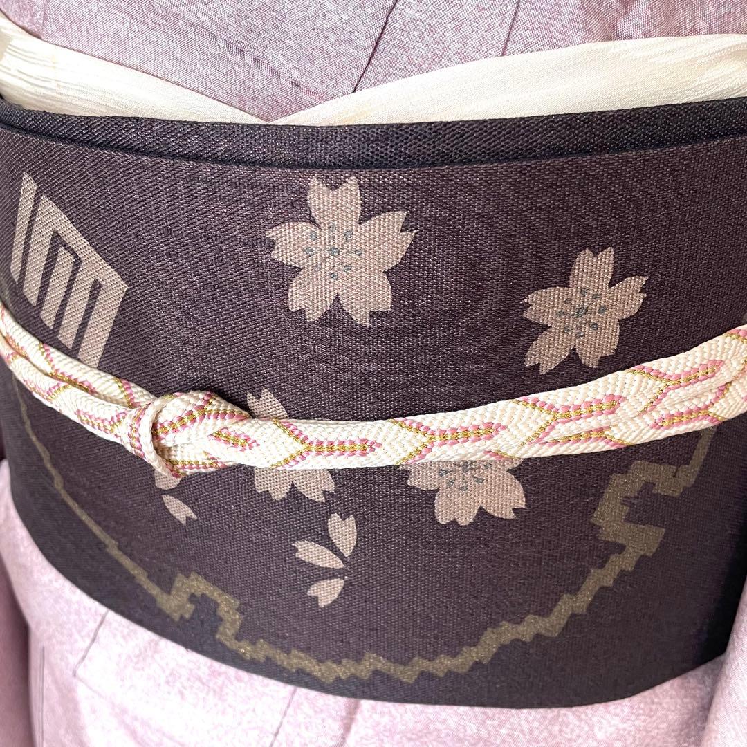 美しすぎるサフラン染め大島紬 銀通しぼかし付下げ 正絹着物