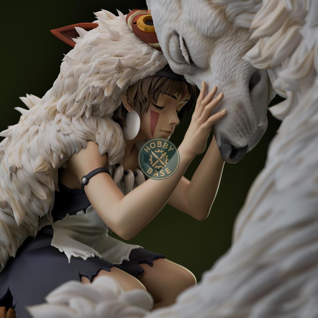 【限定1点】1/8 ガレージキット ジオラマ 未組立 レジン もののけ姫風