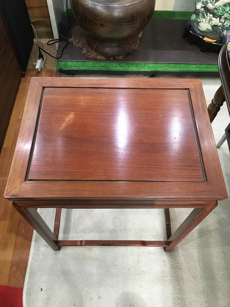 総花梨無垢！ ネストテーブル 大