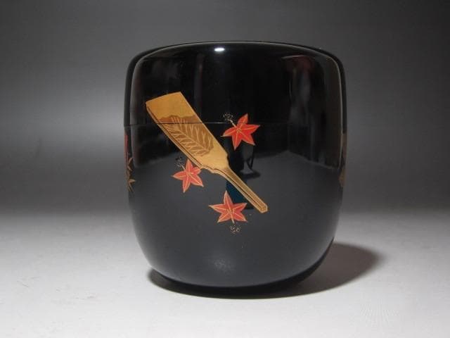 ★　牧野正峰　雛絵大棗　裏千家　十五代　鵬雲斎の花押がございます★x365