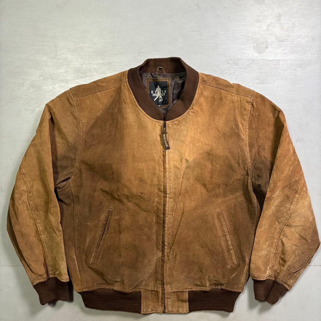 ELVIS PRESLEY レザースタジャン　ブルゾン　豚革　短丈　XL