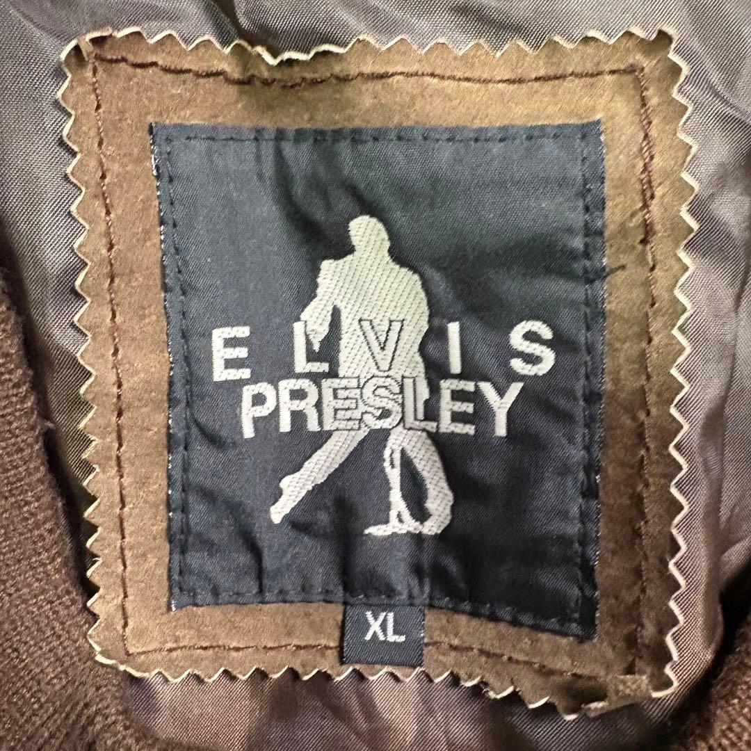 ELVIS PRESLEY レザースタジャン　ブルゾン　豚革　短丈　XL