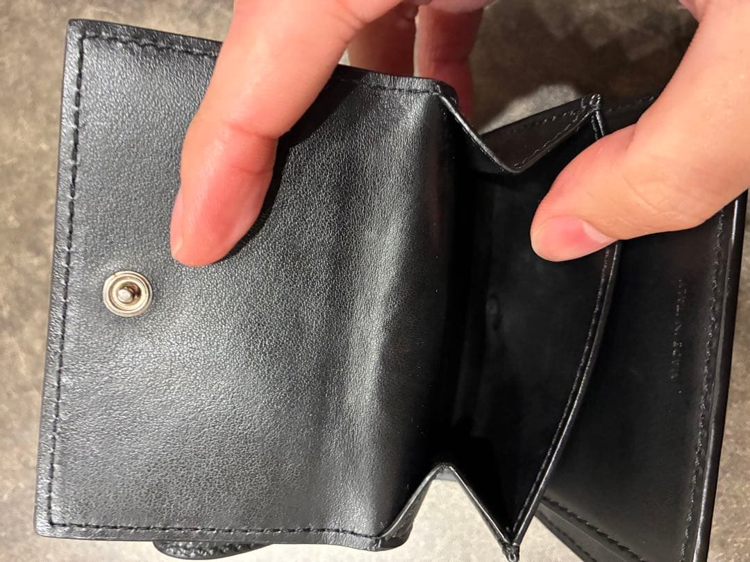 セリーヌ(Celine) セリーヌ 三つ折り財布 レザー ブラック