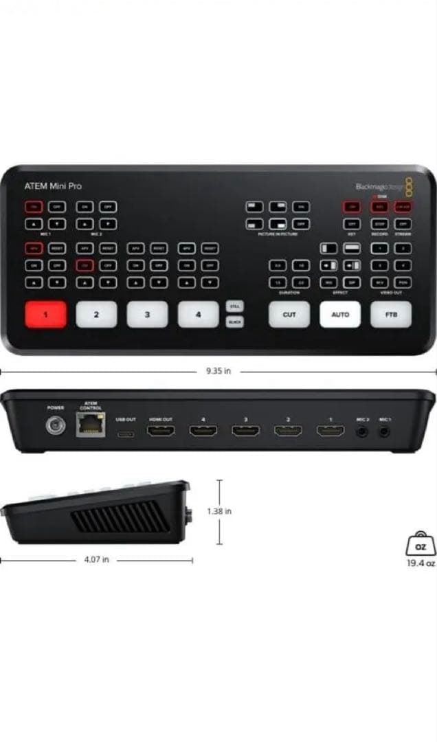 ATEM Mini Pro HDMIライブスイッチャー