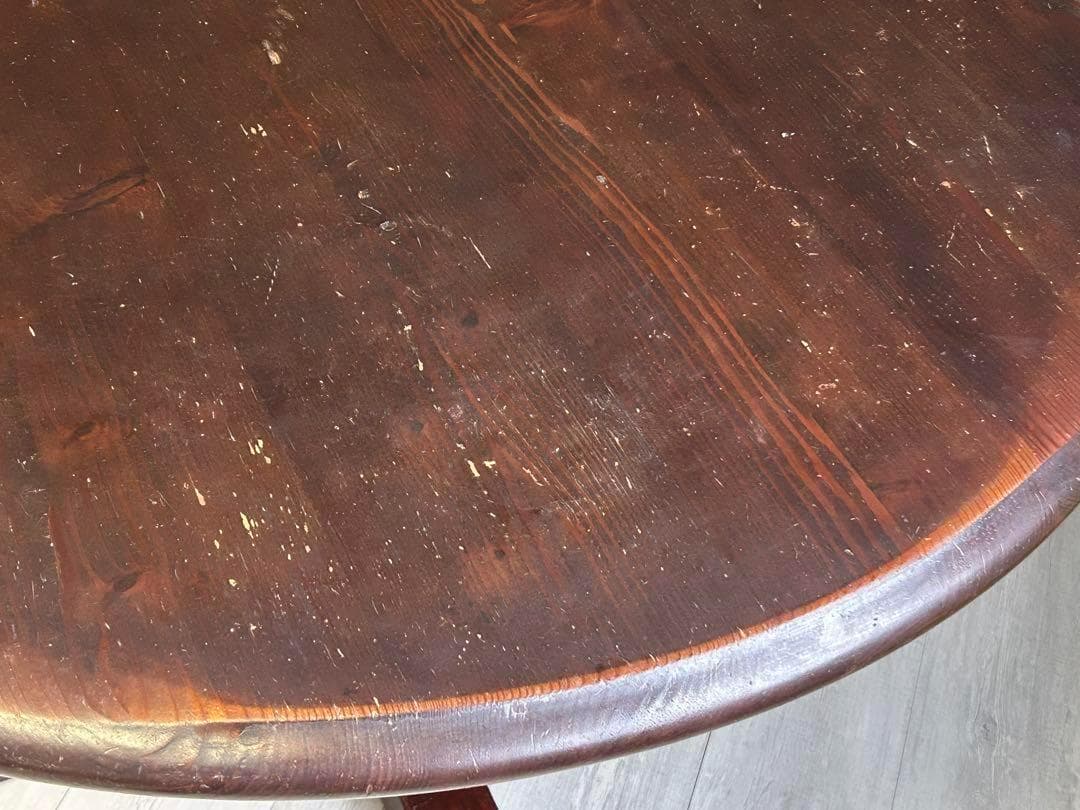 ビンテージ　丸テーブル　センターテーブル　カフェテーブル　コーヒーテーブル　IR