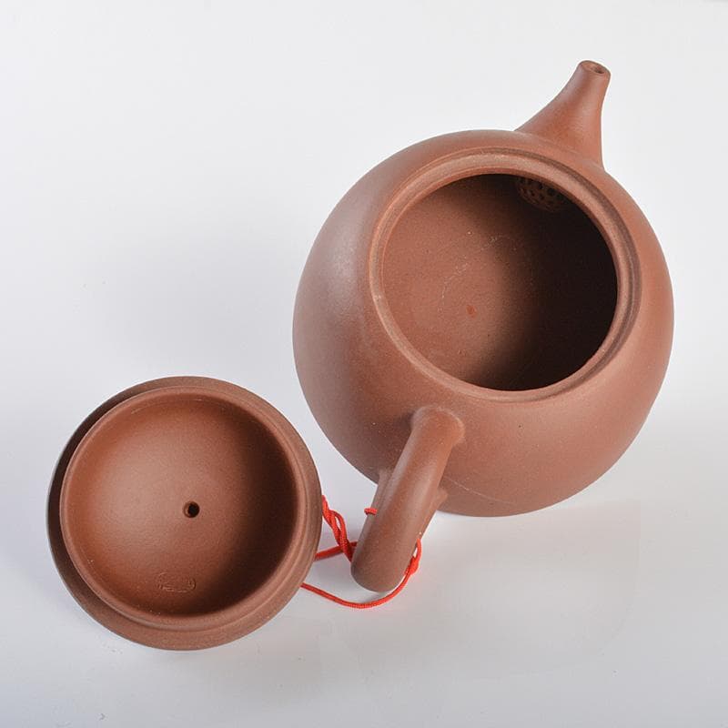 中国　紫砂　朱泥　急須　茶壷　在銘　C　R6125