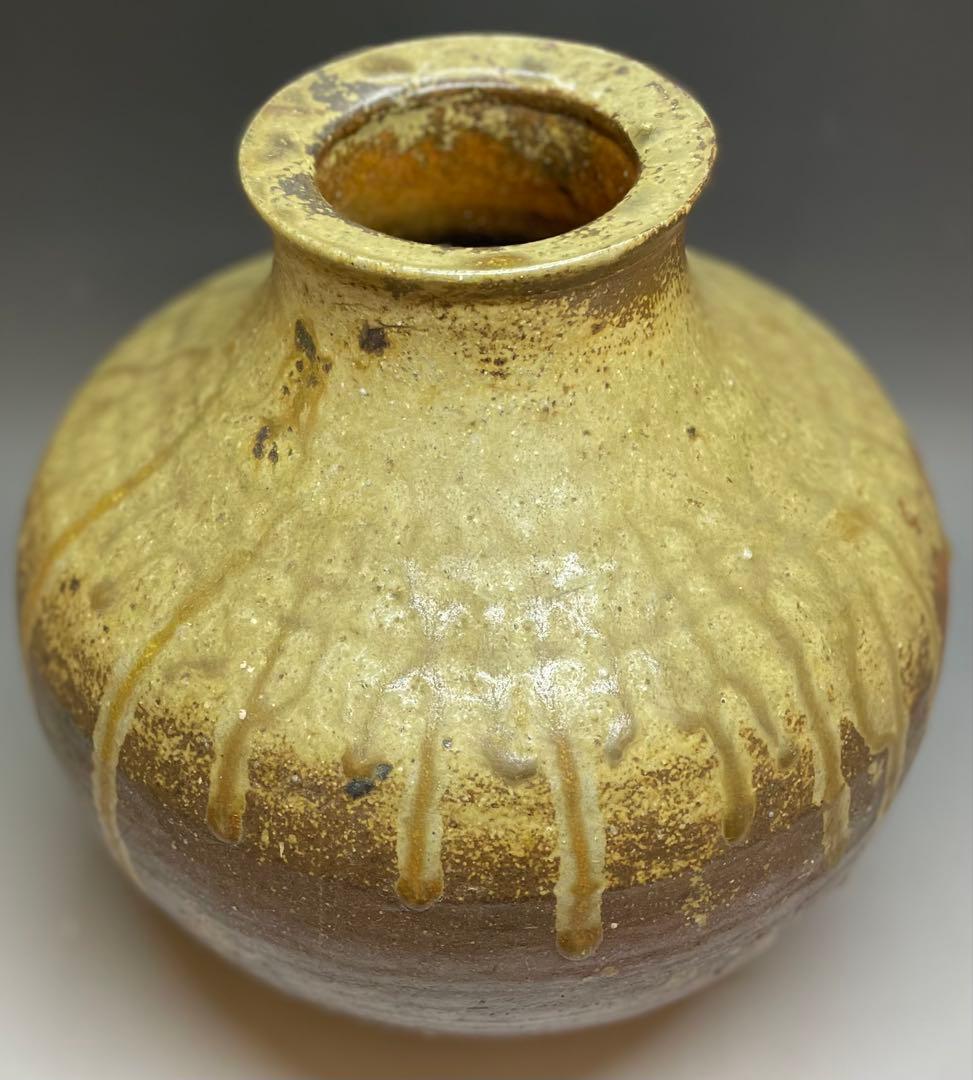 信楽焼　古信楽　壺　在銘　作家作品　b9597