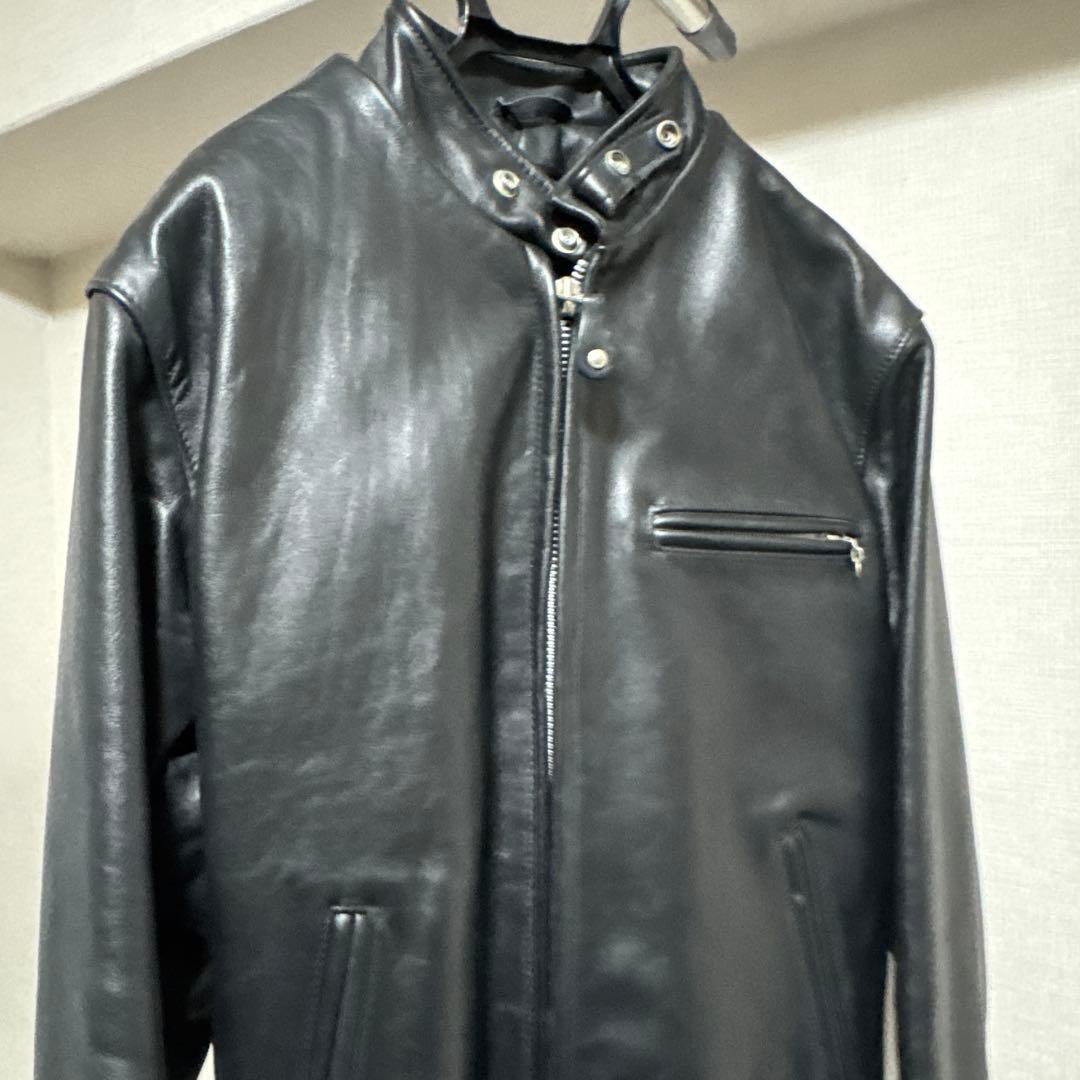 【よしたつ】schott 641 レザージャケット　シングルライダース40