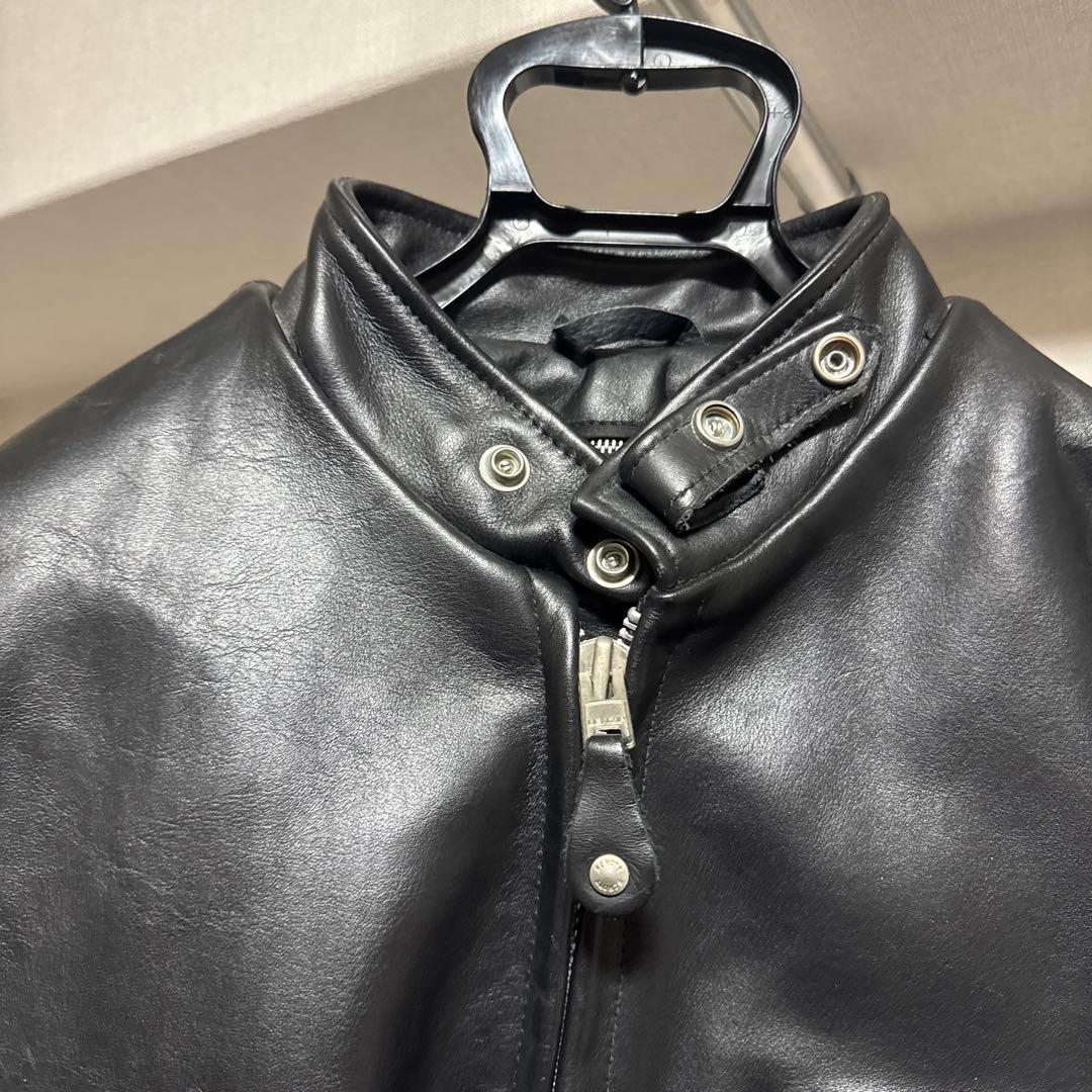 【よしたつ】schott 641 レザージャケット　シングルライダース40